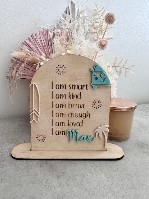 Surf Affirmation Plaque