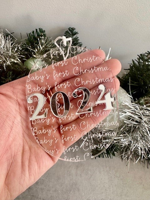 Engraved memorable bauble