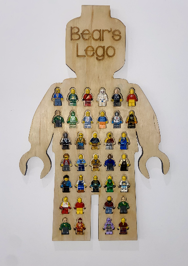 Lego character figurine holder