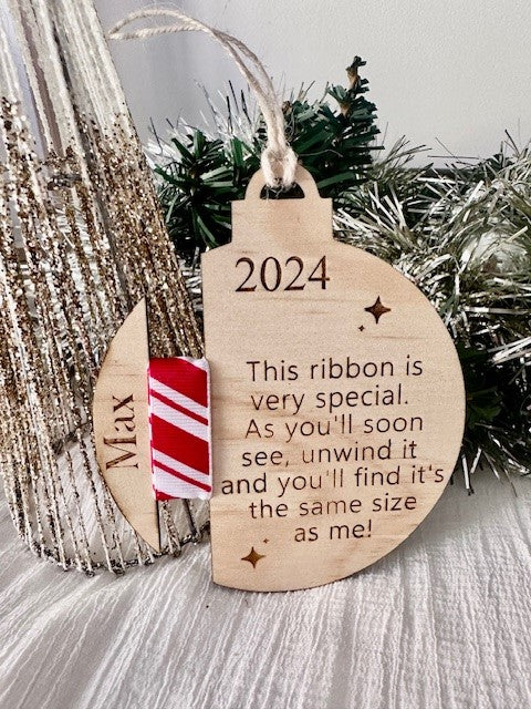 Ribbon height bauble