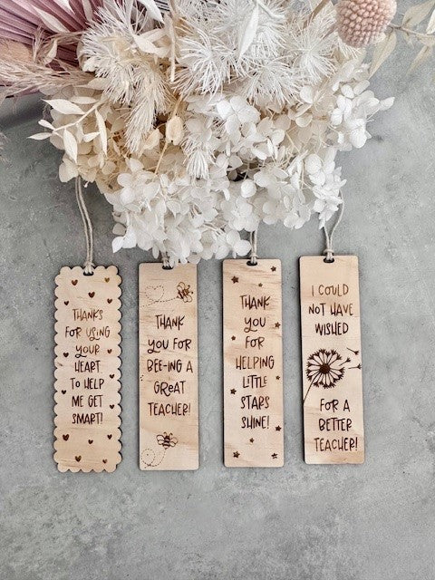 Teacher appreciation bookmark